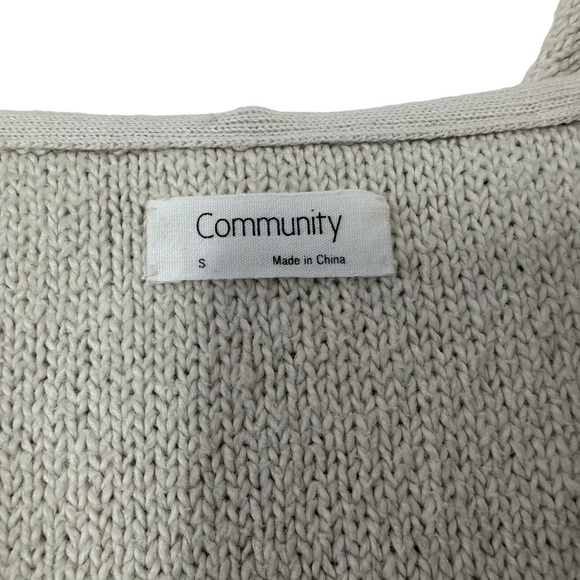 Aritzia Community Womens Village Hoodie Sz Small Oatmeal Long Sleeve Kangaroo - Picture 8 of 8